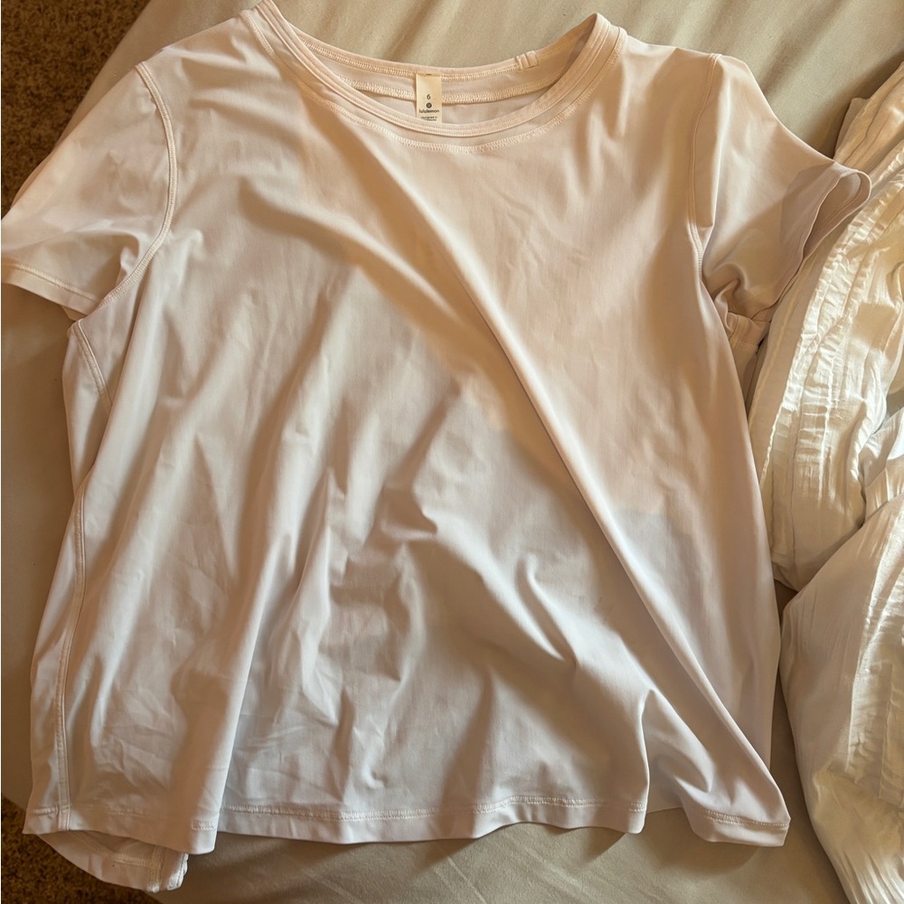 White lightweight athletic top